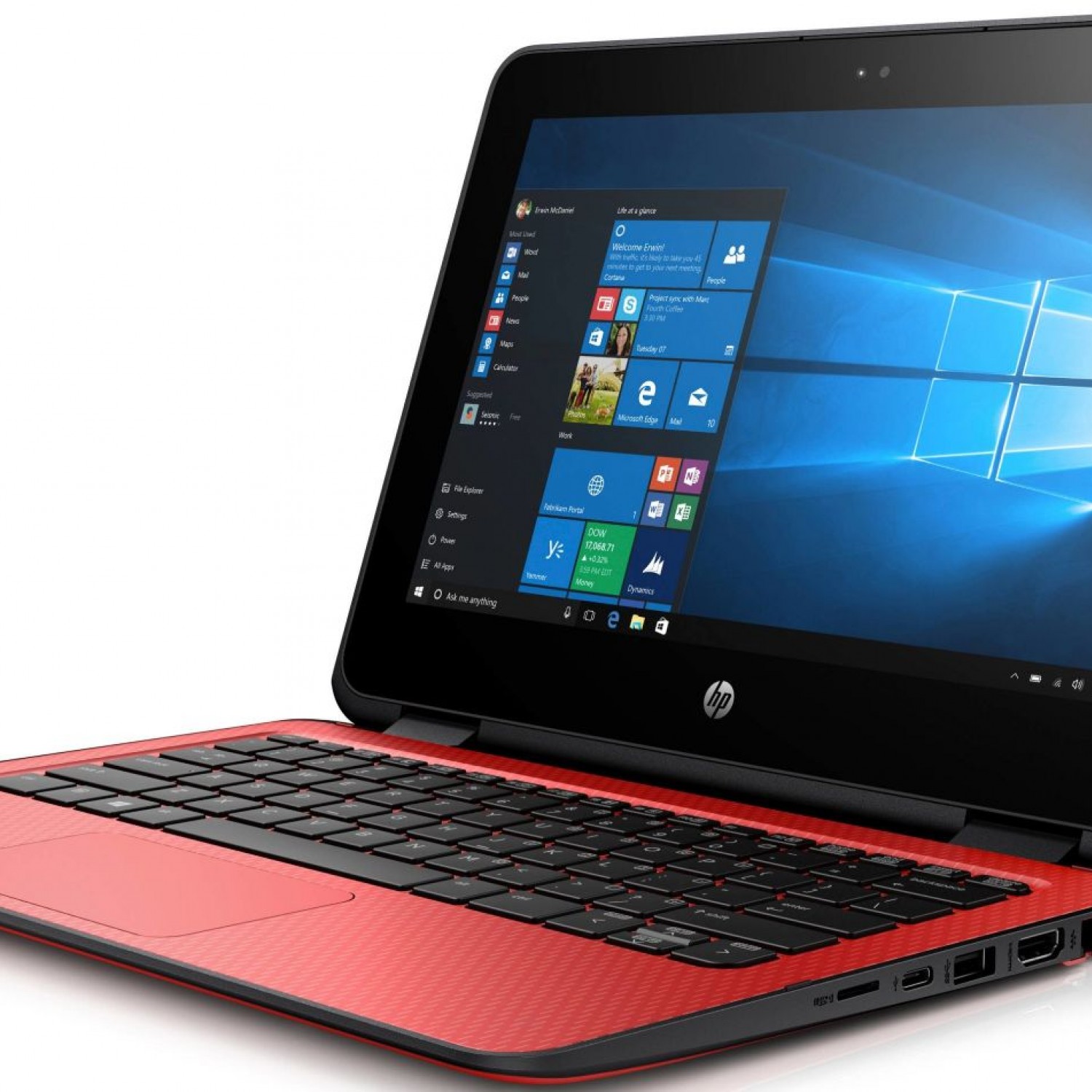 Laptop 11.6'' HP ProBook x360 11 G1 EE Touch (Celeron-N3350/4GB/64GB) – Red 