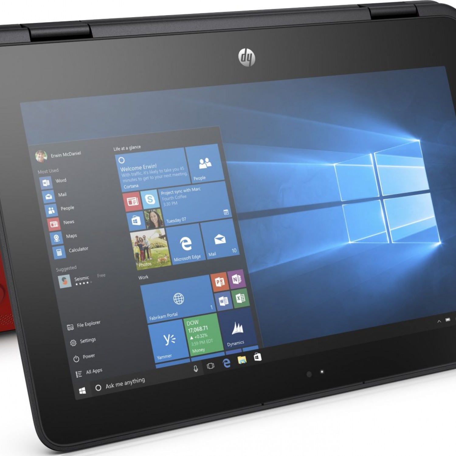Laptop 11.6'' HP ProBook x360 11 G1 EE Touch (Celeron-N3350/4GB/64GB) – Red 